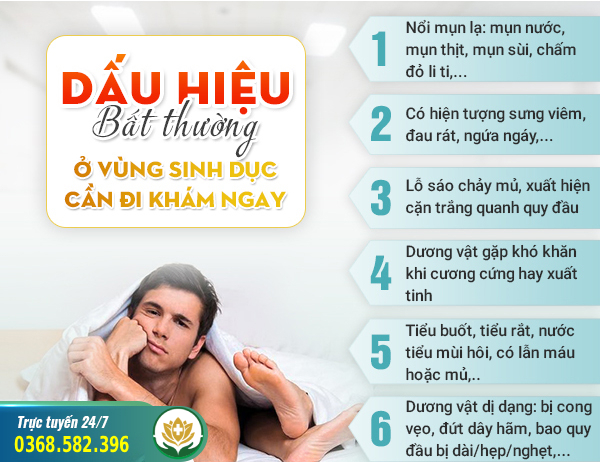 khi nào cần đi khám nam khoa