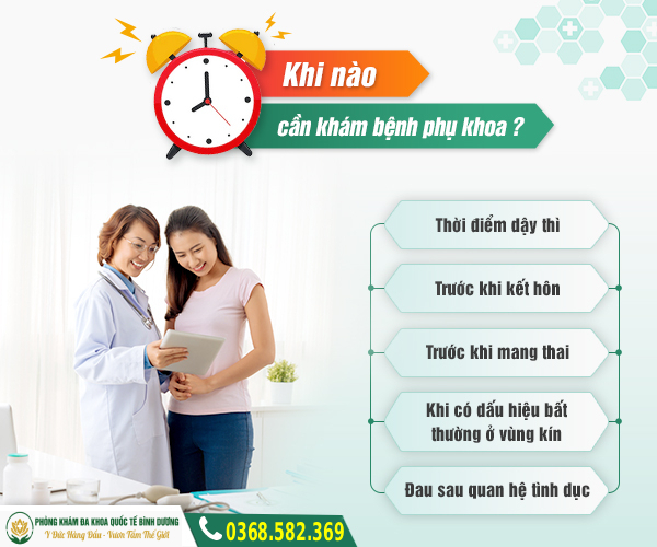 khi nào cần đi khám phụ khoa