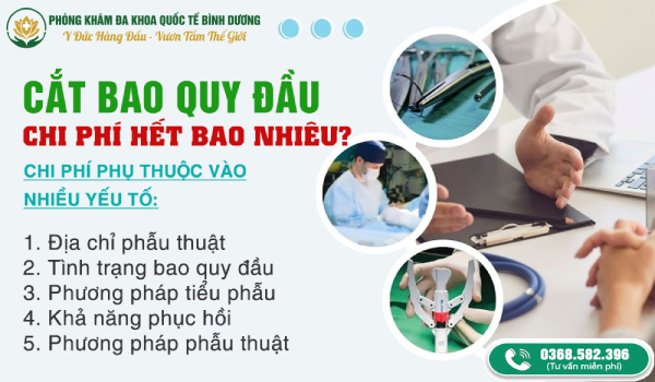 chi phí cắt bao quy đầu bình dương