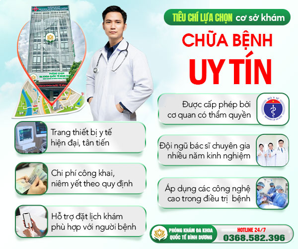 tiêu chí lựa chọn phòng khám nam khoa uy tín