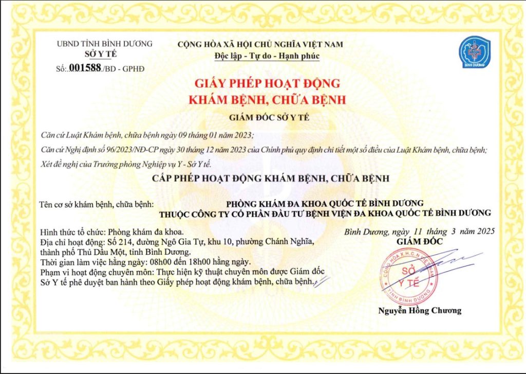 GIẤY PHÉP PHÒNG KHÁM